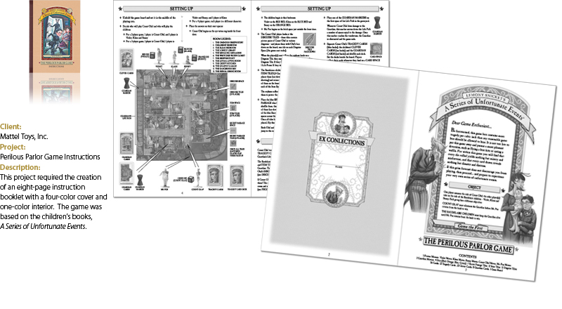 Instructional Graphics - Perilous Parlor Game